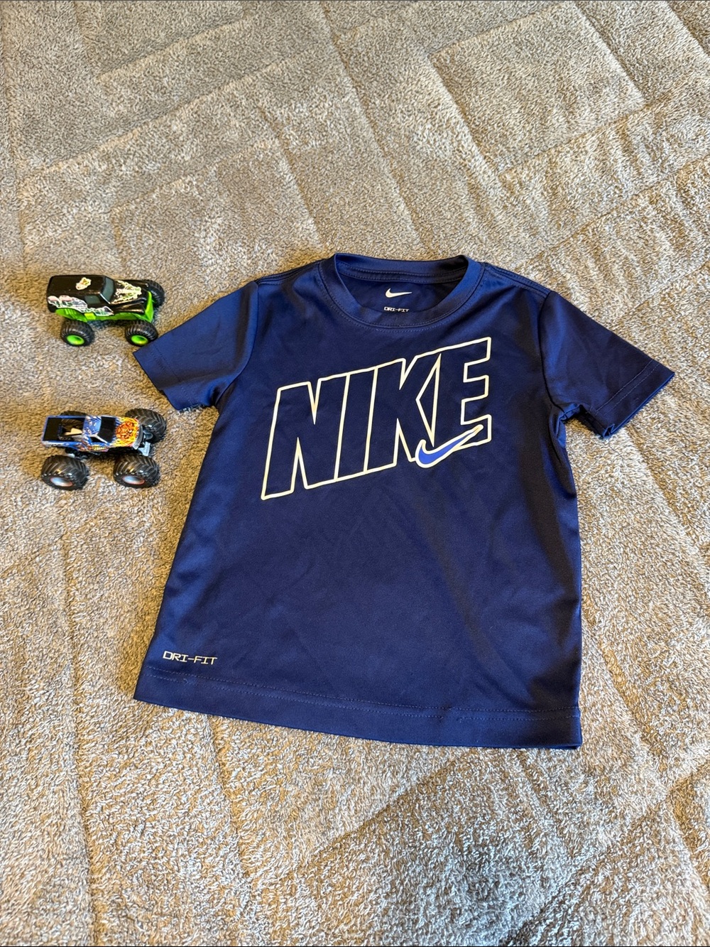 Nike Blue Dri-FIT Graphic Logo Tee